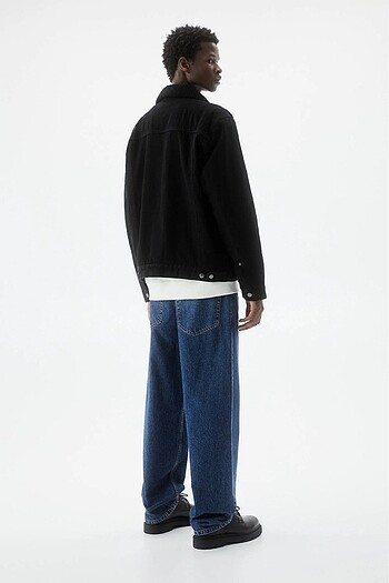 m Beden siyah Renk Pull & Bear Suni Yünlü Denim Ceket