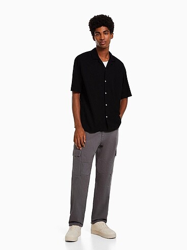 Bershka Bershka Rustik Relaxed Fit Gömlek