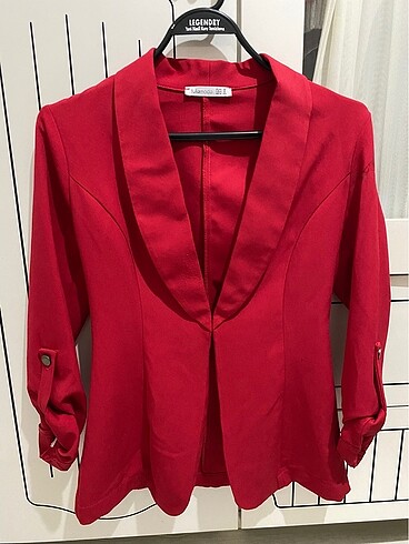 Kırmızı Blazer Çeket