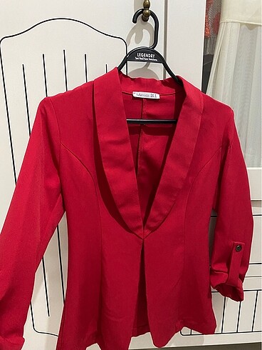 s Beden Kırmızı Blazer Çeket