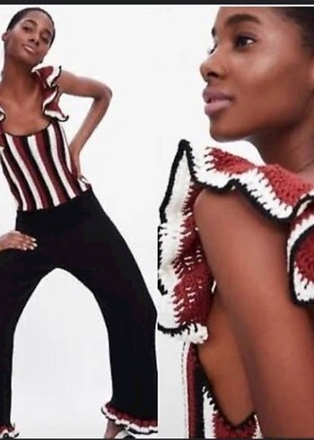 Zara örgü tulum - Görsel 5