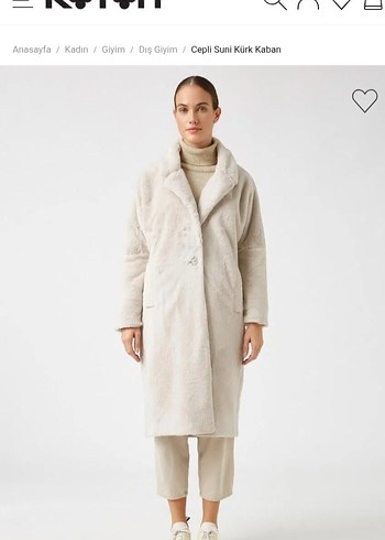 Koton kürk manto - Görsel 4