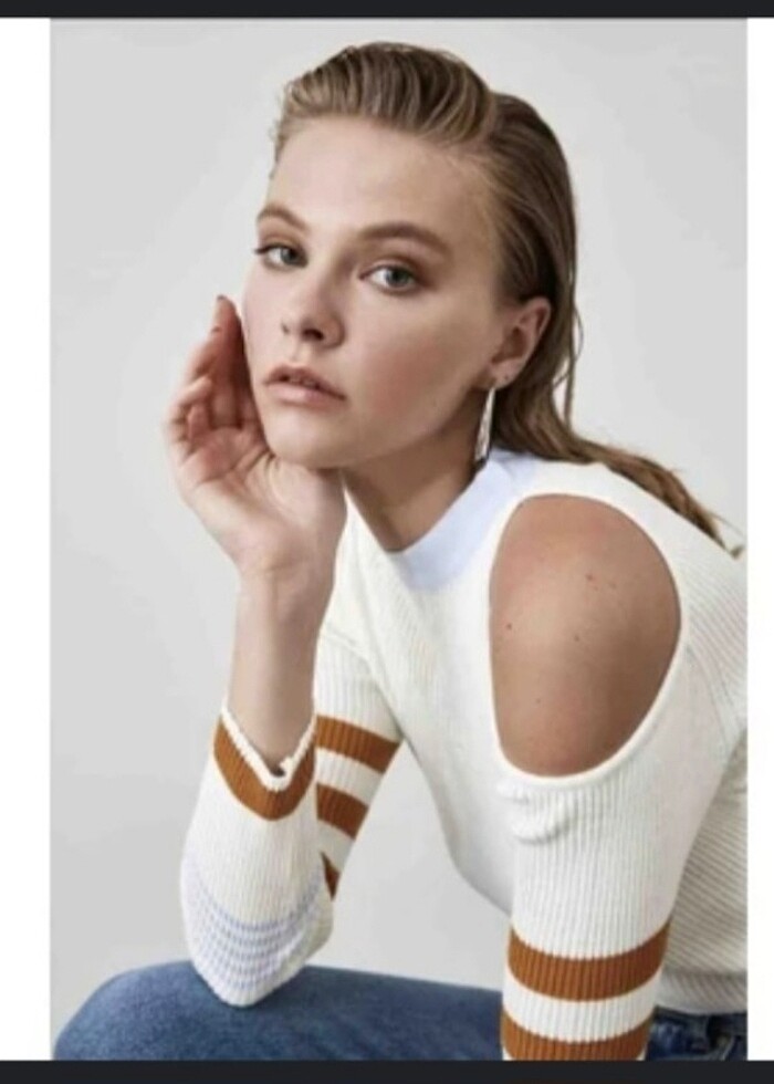 TRENDYOL tek omuzu açık triko - Görsel 2