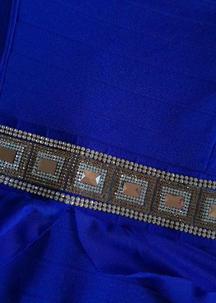 Straplez elbise - Görsel 5