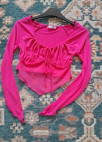 ZECHKA tül detaylı şık bluz - Görsel 8