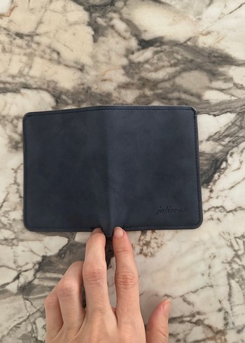 Küçük koyu mavi erkek cüzdanı kartlık  - Görsel 4