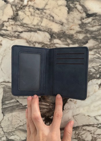 Küçük koyu mavi erkek cüzdanı kartlık  - Görsel 5
