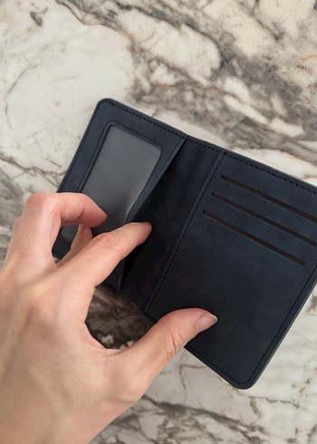 Küçük koyu mavi erkek cüzdanı kartlık  - Görsel 7