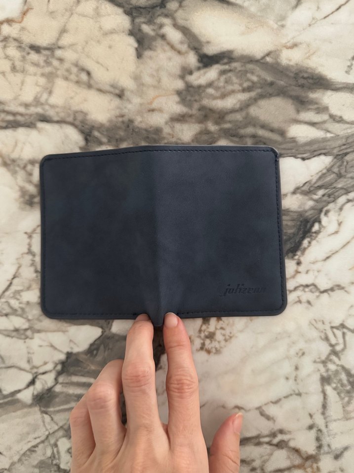 Küçük koyu mavi erkek cüzdanı kartlık  - Görsel 4
