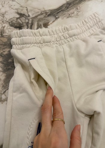 Beyaz NBA nakış baskılı eşofman altı 11 12 yaş - Görsel 3