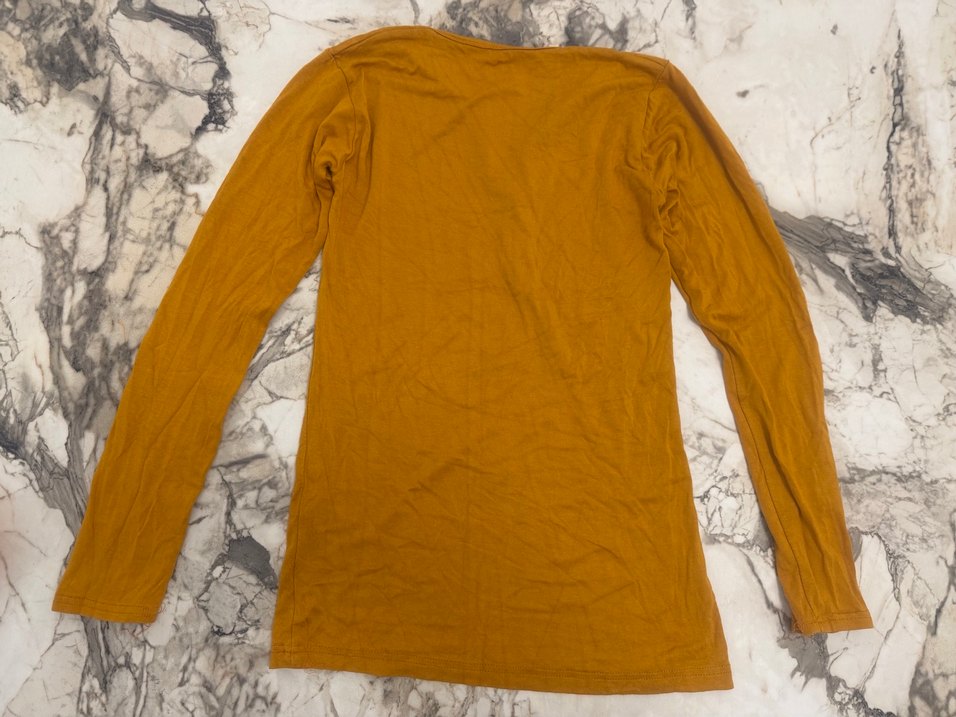 Hardal sarısı 2 adet penye tişört badi - Görsel 5