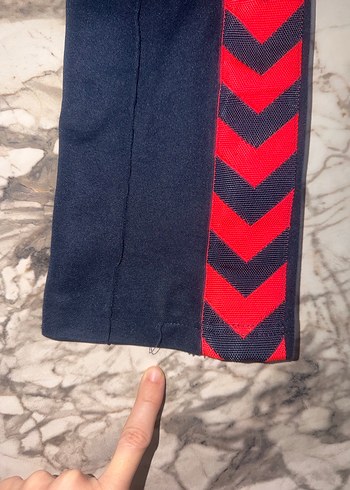 Hummel lacivert, şerit detaylı Eşofman altı - Görsel 7