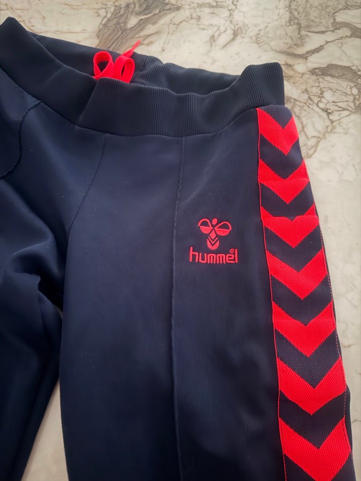Hummel lacivert, şerit detaylı Eşofman altı - Görsel 3