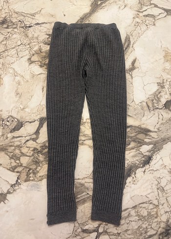 DeFacto gri renk triko tayt yumuşacık 9 10 yaş - Görsel 5