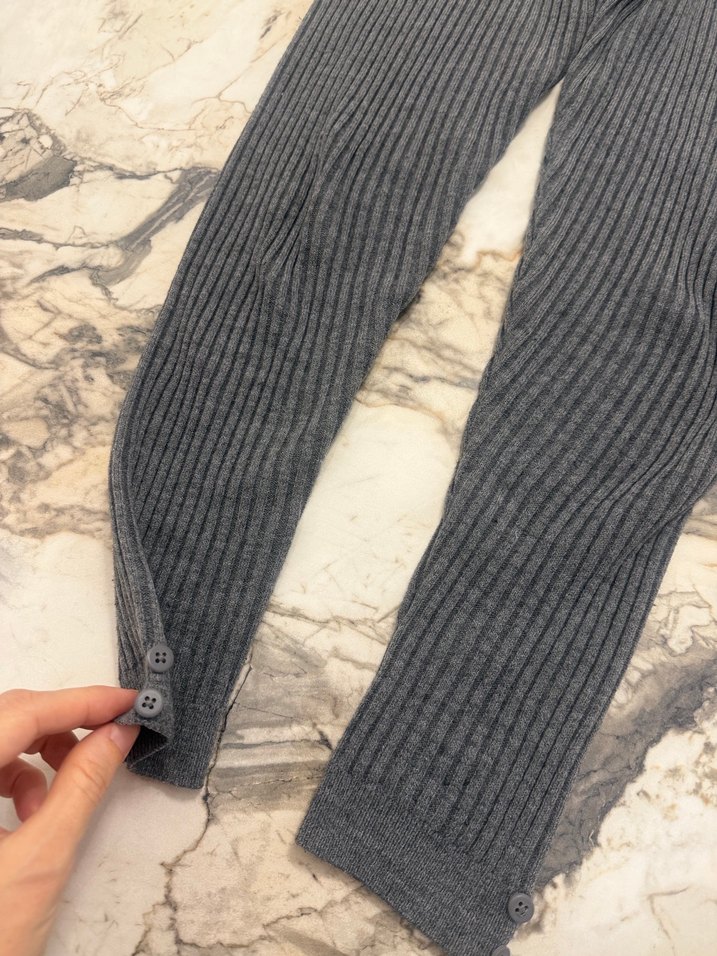 DeFacto gri renk triko tayt yumuşacık 9 10 yaş - Görsel 3