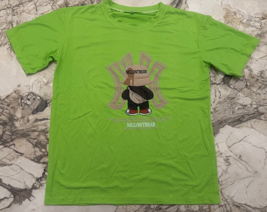 Yeşil M beden tişört NICLONTBEAR - Görsel 2