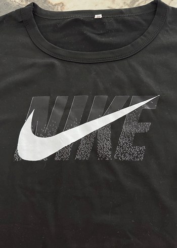 m Beden Nike baskılı sıfır kol siyah tişört 