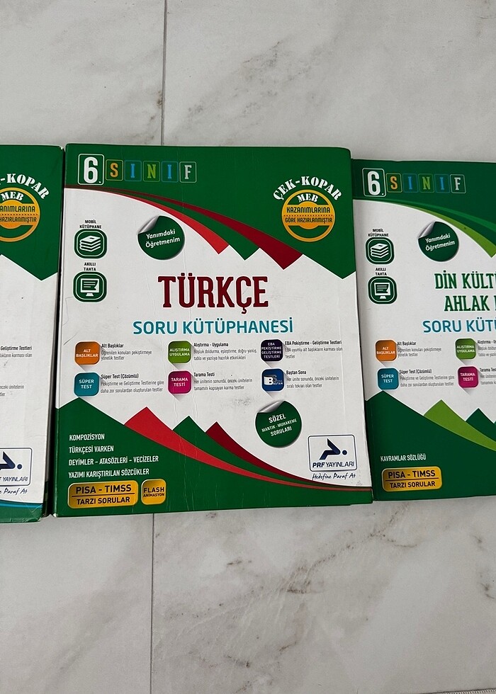 6. Sınıf Matematik Türkçe Din Kültürü ve Ahlak Bilgisi Soru kütü - Görsel 2