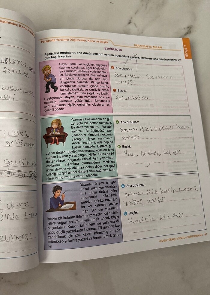 6. Sınıf Türkçe Soru Bankası Uygun yayınları - Görsel 4