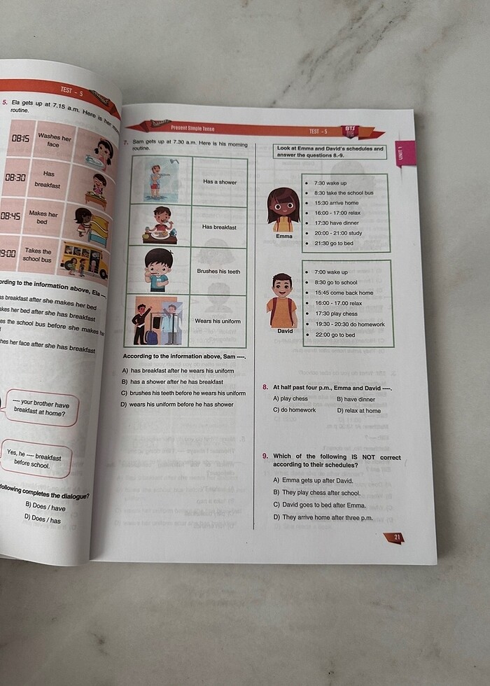 6. Sınıf İngilizce Soru Bankası - Görsel 2