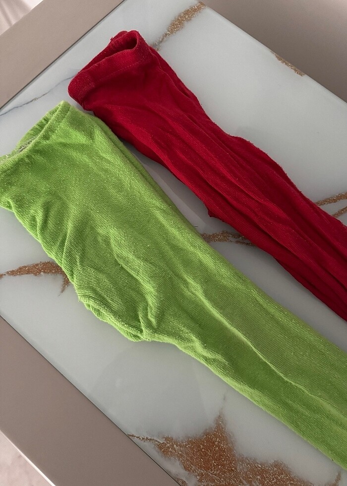 6 7, 8 9 yaş içlik yeşil ve kırmızı - Görsel 2