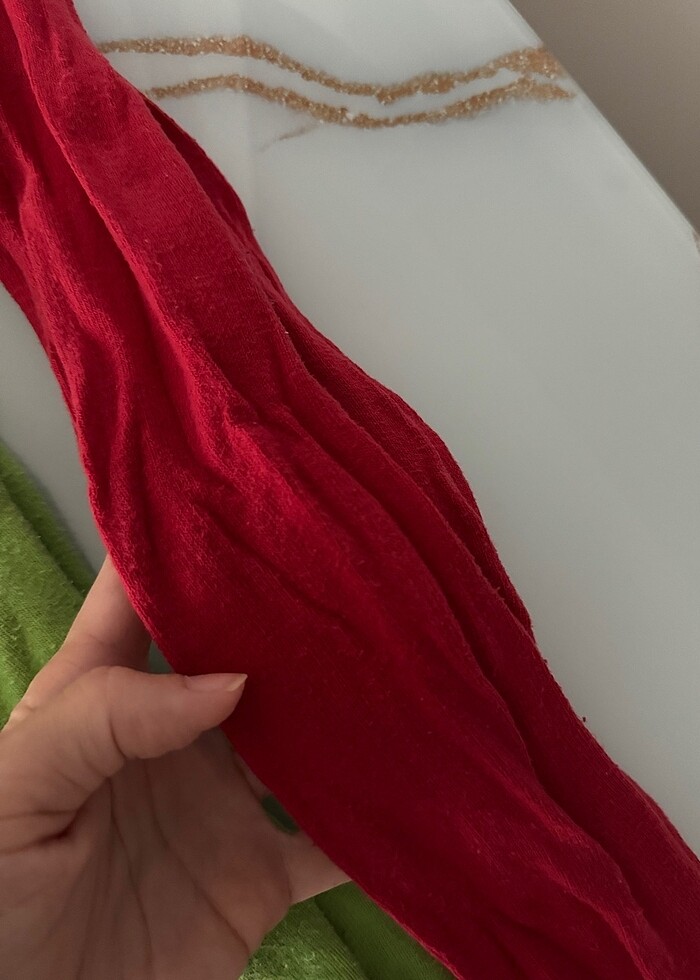 6 7, 8 9 yaş içlik yeşil ve kırmızı - Görsel 4