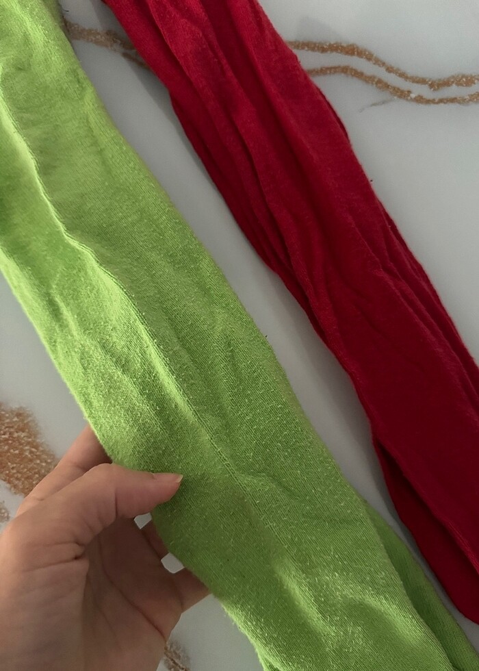 6 7, 8 9 yaş içlik yeşil ve kırmızı - Görsel 3