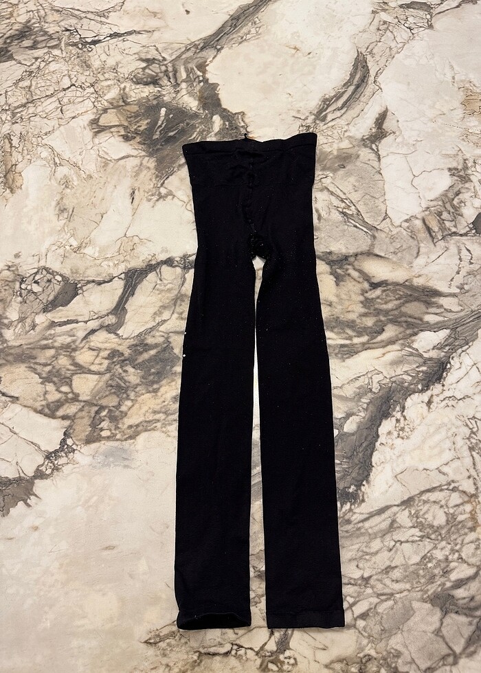 Taş boncuk işlemeli tayt kilotlu çorap siyah 5 6 7 yaş uyumlu - Görsel 2