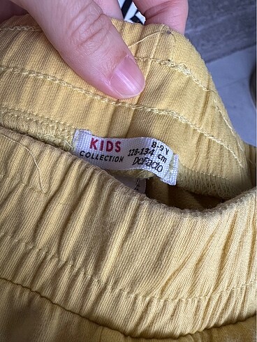8 Yaş Beden sarı Renk Defacto kids penye sarı eşofman altı 8 9 yaş