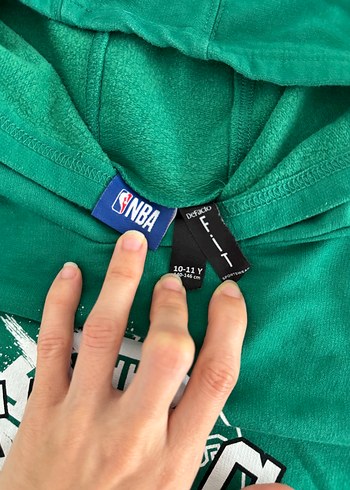 Defacto DeFacto NBA Kapişonlu yeşil sweatshirt 10 11 yaş