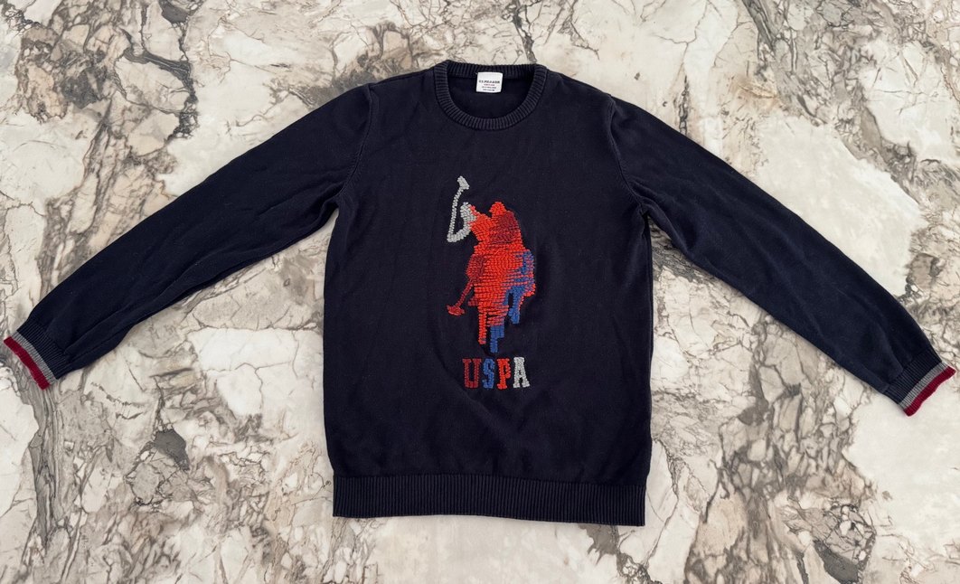 Orijinal Polo lacivert triko kazak  - Görsel 2