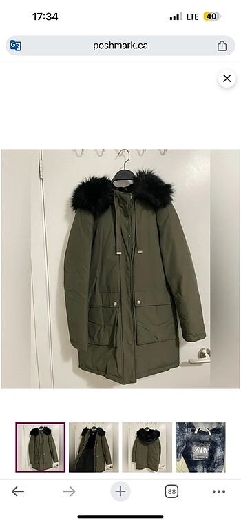 Zara Zara Orijinal Mont