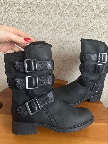 39 Beden siyah Renk Clarks Orijinal Bot
