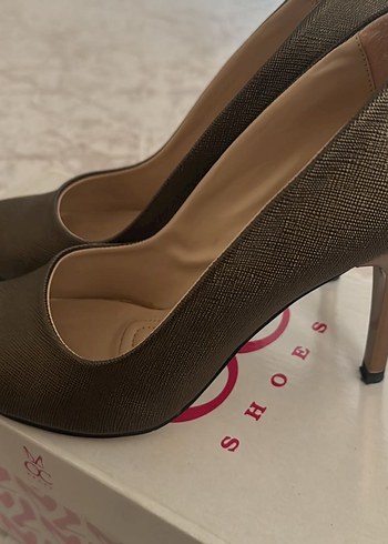 Bronze Deri  Stiletto - Görsel 5