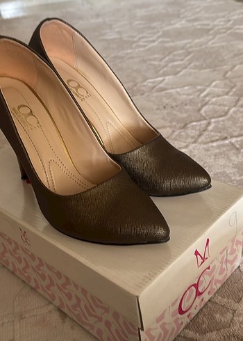 Bronze Deri Stiletto