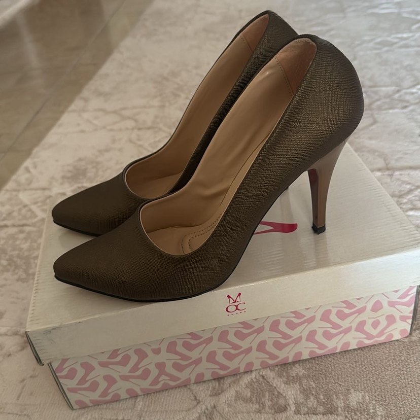 Bronze Deri  Stiletto - Görsel 3