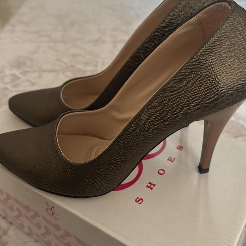 Bronze Deri  Stiletto - Görsel 5