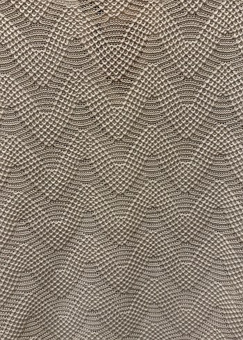 Ekru Örme Kısa Kollu Kadın Bluz - Görsel 3