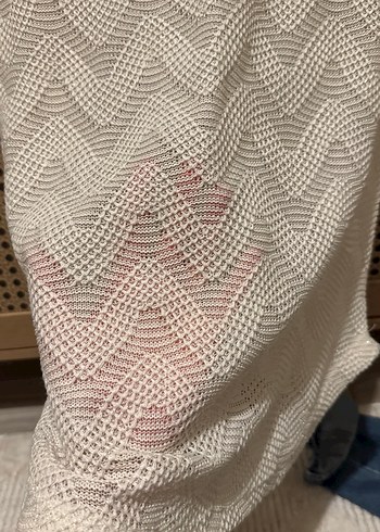 Ekru Örme Kısa Kollu Kadın Bluz - Görsel 4