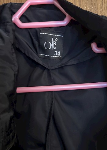 Koton Ole Siyah Yağmurluk - Görsel 4