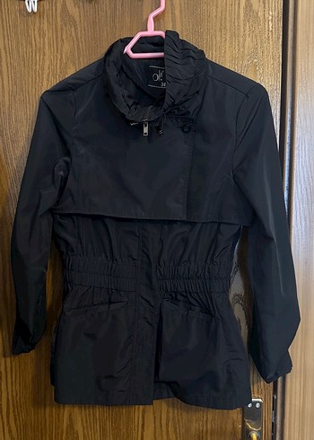 Koton Ole Siyah Yağmurluk - Görsel 10