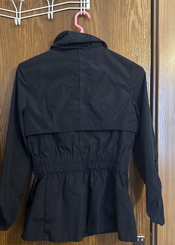 Koton Ole Siyah Yağmurluk - Görsel 6