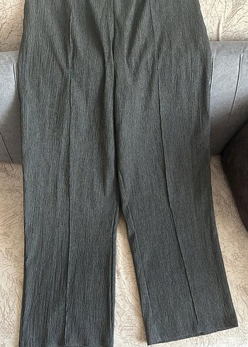 m Beden gri Renk Gri Kadın Pantolon Pilili Regular Fit