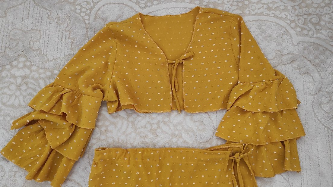 alt üst takım plaj elbisesi pareo - Görsel 2