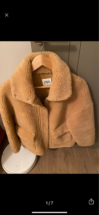 Zara peluş mont