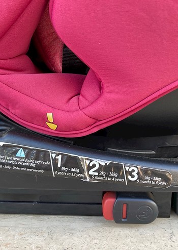 Pembe Çocuk Araba Koltuğu isofixli - Görsel 5