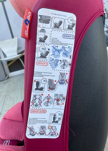 Pembe Çocuk Araba Koltuğu isofixli - Görsel 7