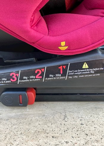 Pembe Çocuk Araba Koltuğu isofixli - Görsel 8