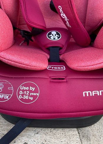 Pembe Çocuk Araba Koltuğu isofixli - Görsel 3