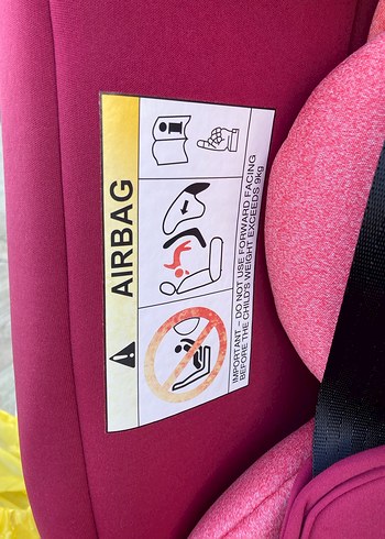 Pembe Çocuk Araba Koltuğu isofixli - Görsel 4